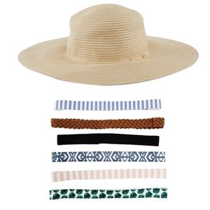 NEW Summer & Rose Beach Hat w/ Bands